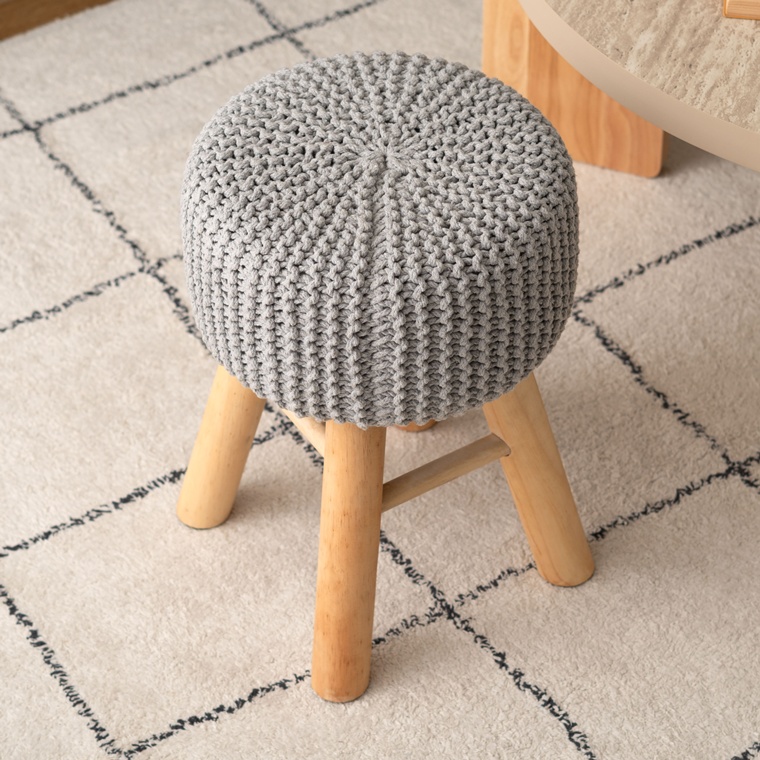 スツール 腰掛 丸椅子/１脚/幅28 高さ40/編み込みデザイン |  | 13