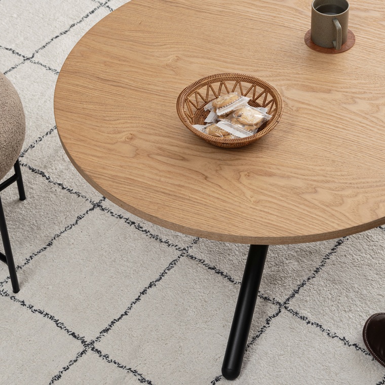 センターテーブル リビングテーブル 丸テーブル/幅80 高さ40.5 |  | 11