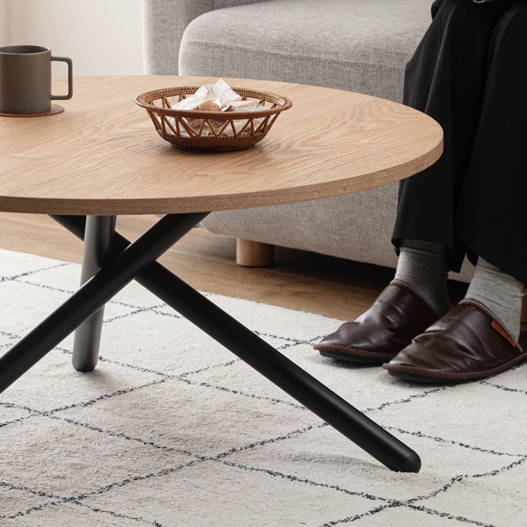 センターテーブル リビングテーブル 丸テーブル/幅80 高さ40.5 |  | 12