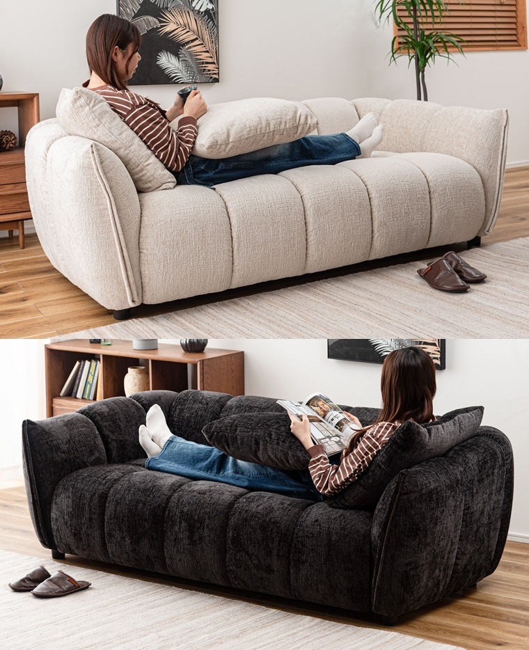 ソファー ソファ/三人掛け クッション付き/幅200 座面高42/送料お問い合わせ |  | 16