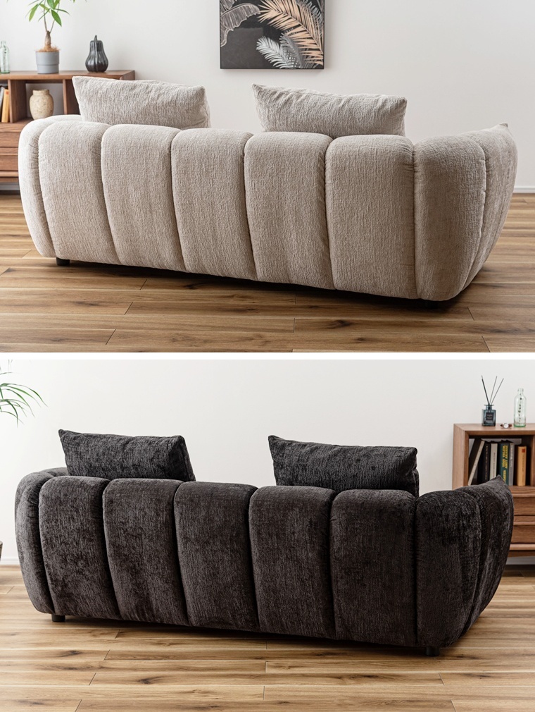 ソファー ソファ/三人掛け クッション付き/幅200 座面高42/送料お問い合わせ |  | 09