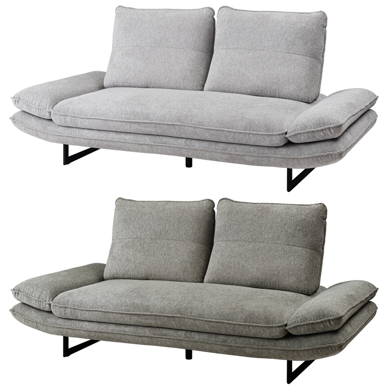 ソファー ソファ/三人掛け 肘リクライニング/ロースタイル可/幅197 座面高44/送料お問い合わせ | 