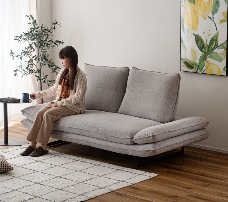 ソファー ソファ/三人掛け 肘リクライニング/ロースタイル可/幅197 座面高44/送料お問い合わせ |  | 07