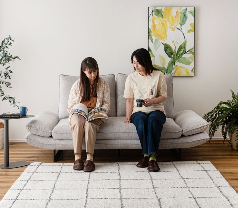 ソファー ソファ/三人掛け 肘リクライニング/ロースタイル可/幅197 座面高44/送料お問い合わせ |  | 08