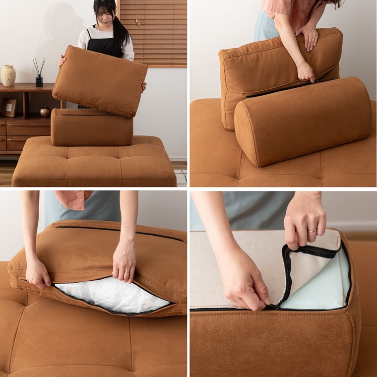 ソファー ソファ/一人掛け 二人掛け/クッション取り外し使用可/幅112 座面高41 |  | 20