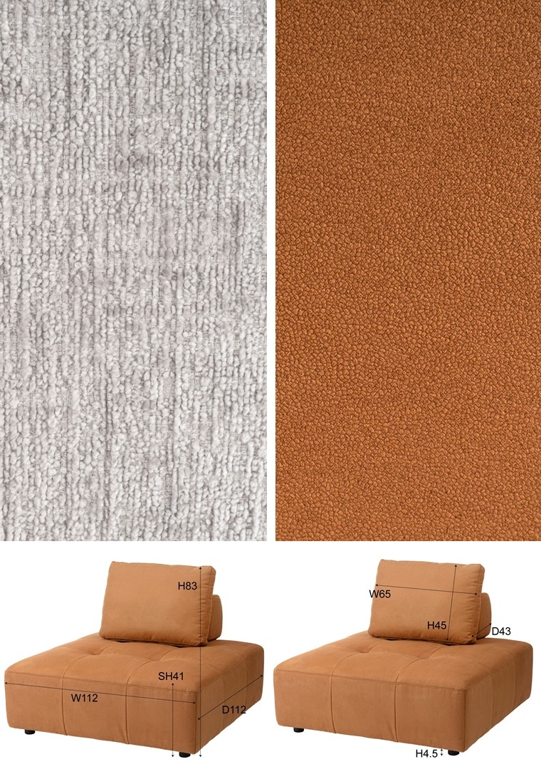 ソファー ソファ/一人掛け 二人掛け/クッション取り外し使用可/幅112 座面高41 |  | 21