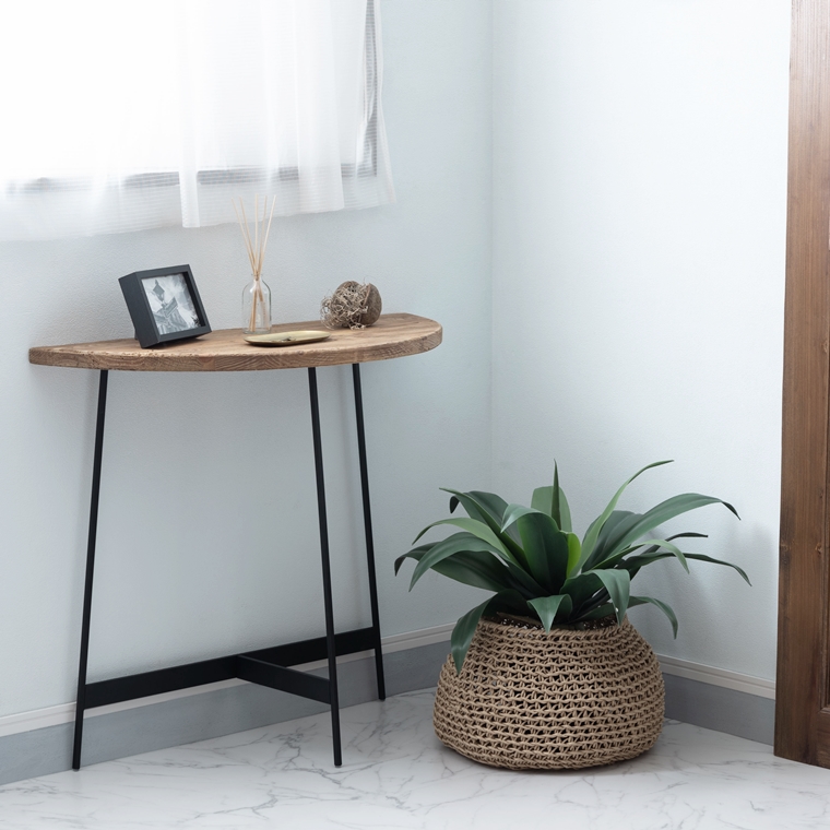 コンソールデスク テーブル/古材使用 天然木/幅83 奥行35 高さ72