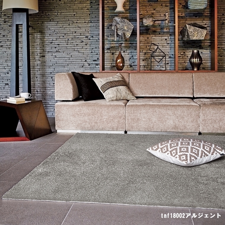 ラグ 廊下敷/高級 絨毯/80×350cm 長方形 楕円/日本製 東リ/T-SHINY/６