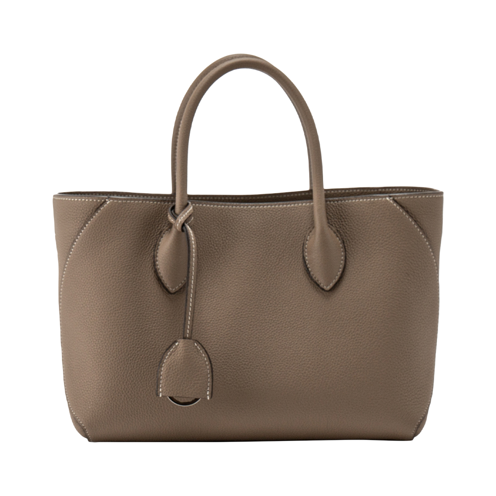 ボナベンチュラ　ミアトート27　エトープ ボナベンチュラ 2way ミア トートバッグ 27シュリンク レザー エトープ