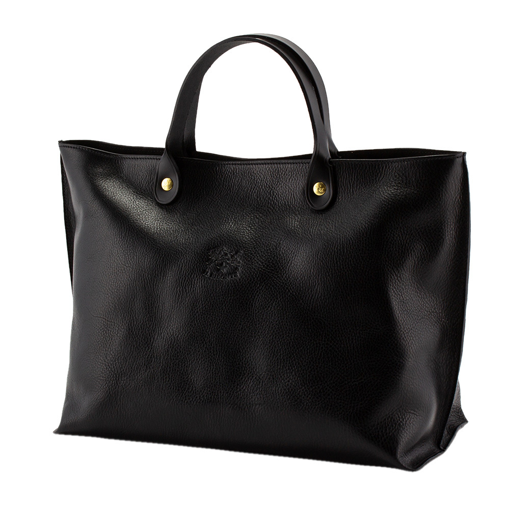 ✨極美品✨ IL BISONTE レザートートバッグ 黒 保存袋付き トートバッグ｜トート・ハンドバッグ｜IL BISONTE(イルビゾンテ