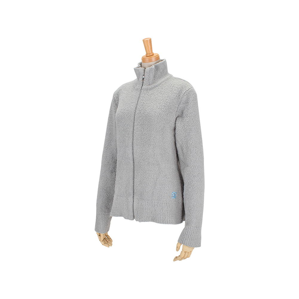 カシウェア Kashwere 0722 M Stk パーカー ブラック ボア レディース ロゴ刺繍 黒 オープニング大セール ボア