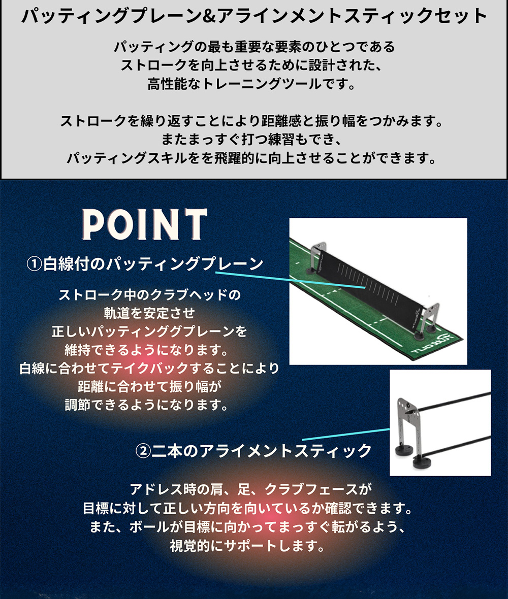 PuttOUTパッティングプレーン PuttOUT パットアウト パッティングプレーン & アラインメント