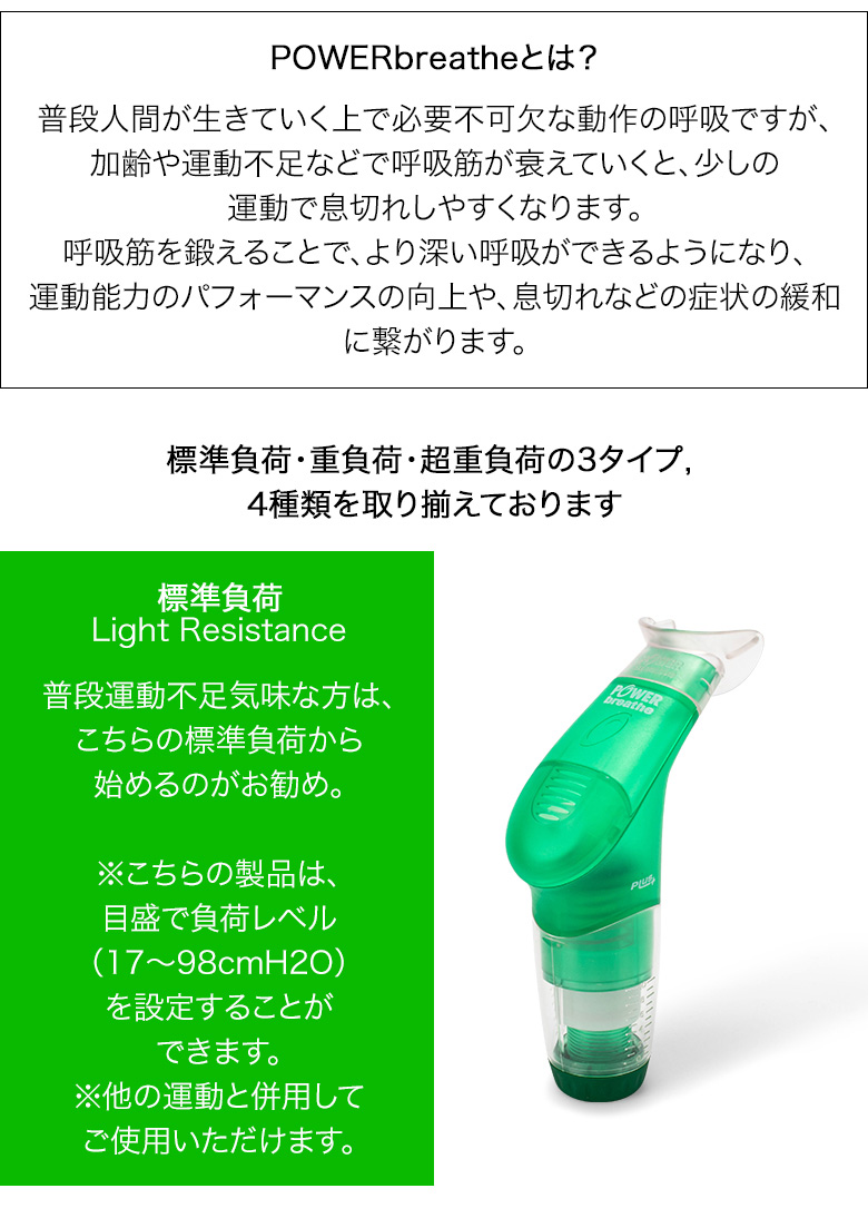 パワーブリーズ プラス POWER breathe 標準負荷 重負荷 健康器具 フィットネス 呼吸筋 トレーニング器具 ボイストレーニング  :PWR-90:Lucida - 通販 - Yahoo!ショッピング