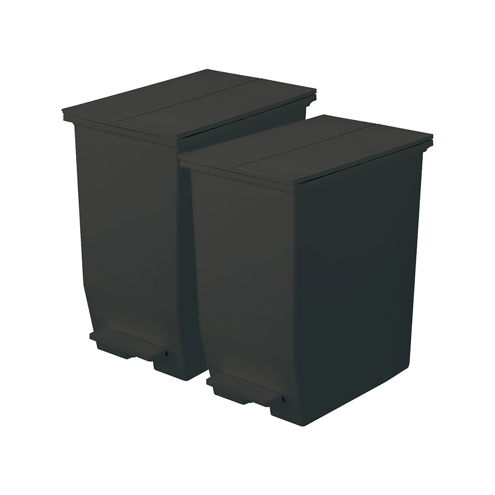 DADADA【新品未使用】SOLOWソロウ 45L ごみ箱 黒 2個セット RISU（リス） ソロウ SOLOW ゴミ箱 2個セット ごみ箱 ダストボックス