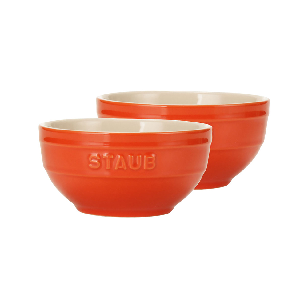 Staub ストウブ ラウンドボウル セラミック 12cm 2個セット 4051 Staub ストウブ ラウンドボウル セラミック 12cm 2個セット 4051