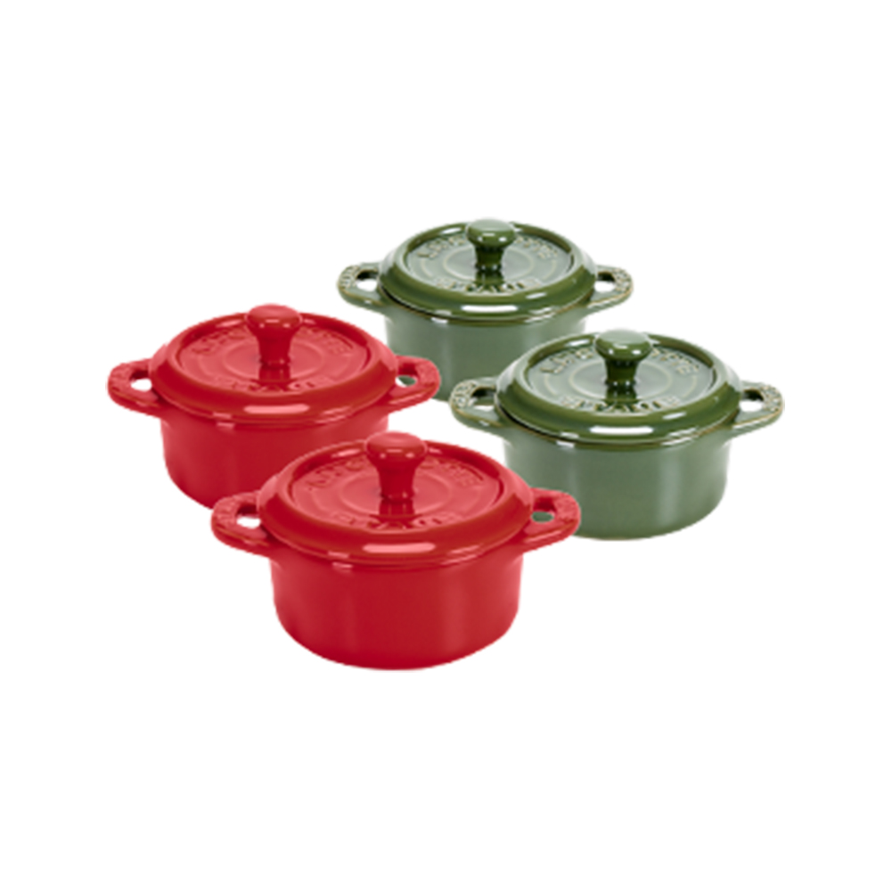 Staub（ストウブ） 【並行輸入品】 鍋 セラミック ミニココット 10cm 4