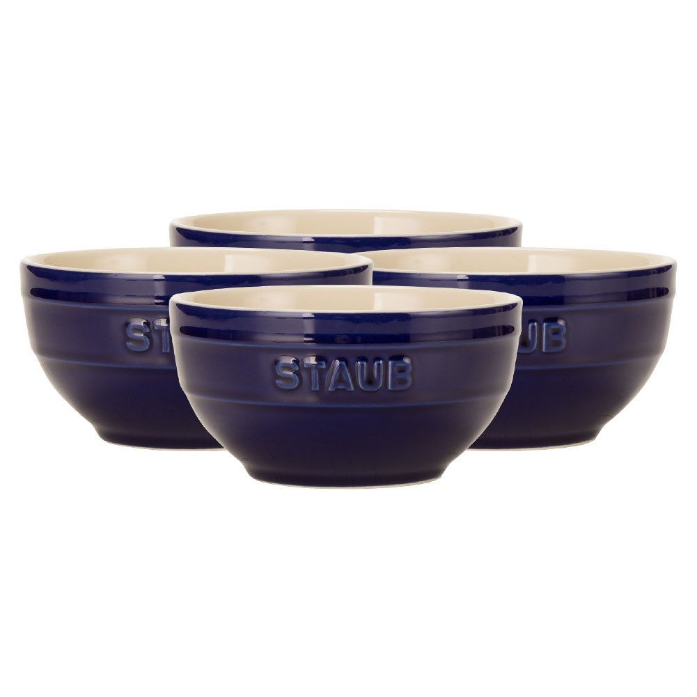 Staub ストウブ 鍋 ラウンドボウル セラミック 12cm 4個セット