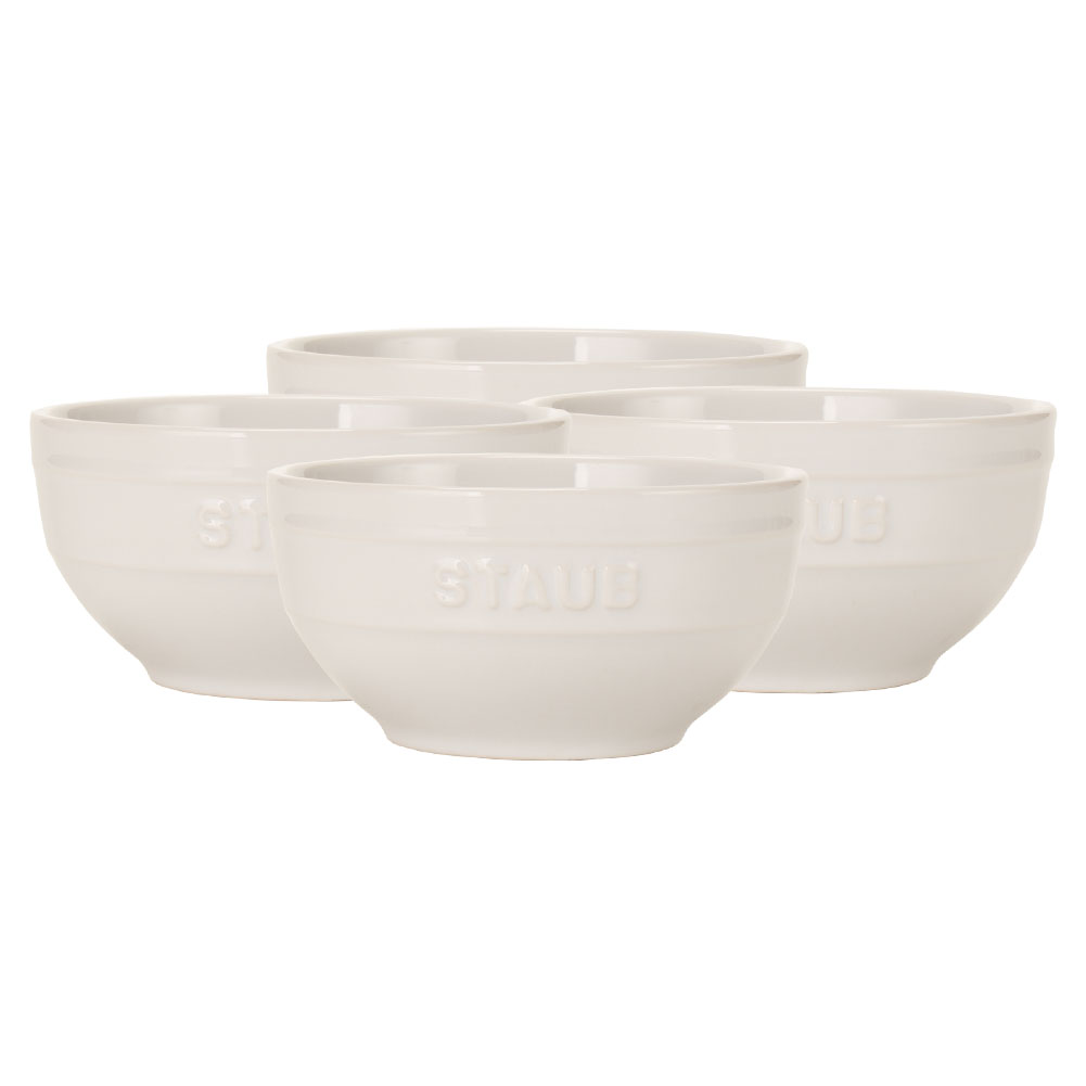 Staub ストウブ 鍋 ラウンドボウル セラミック 12cm 4個セット