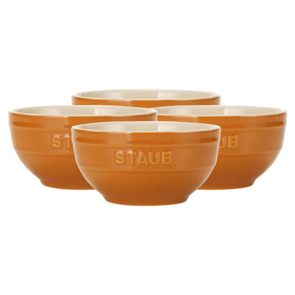 Staub ストウブ 鍋 ラウンドボウル セラミック 12cm 4個セット