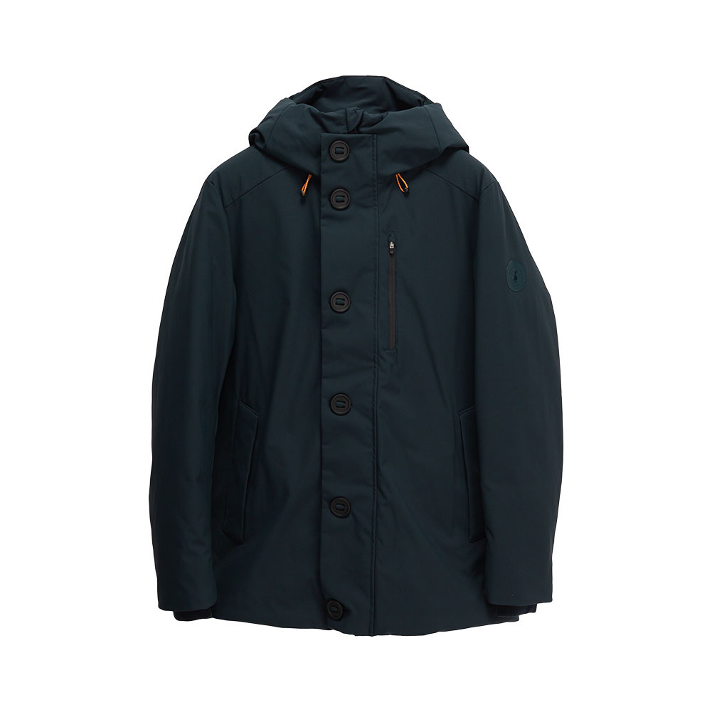 Save the Duck フード付きダウンジャケット ネイビー　セーブザダック SAVE THE DUCK（セーブ・ザ・ダック） エズラ シンセティックダウン