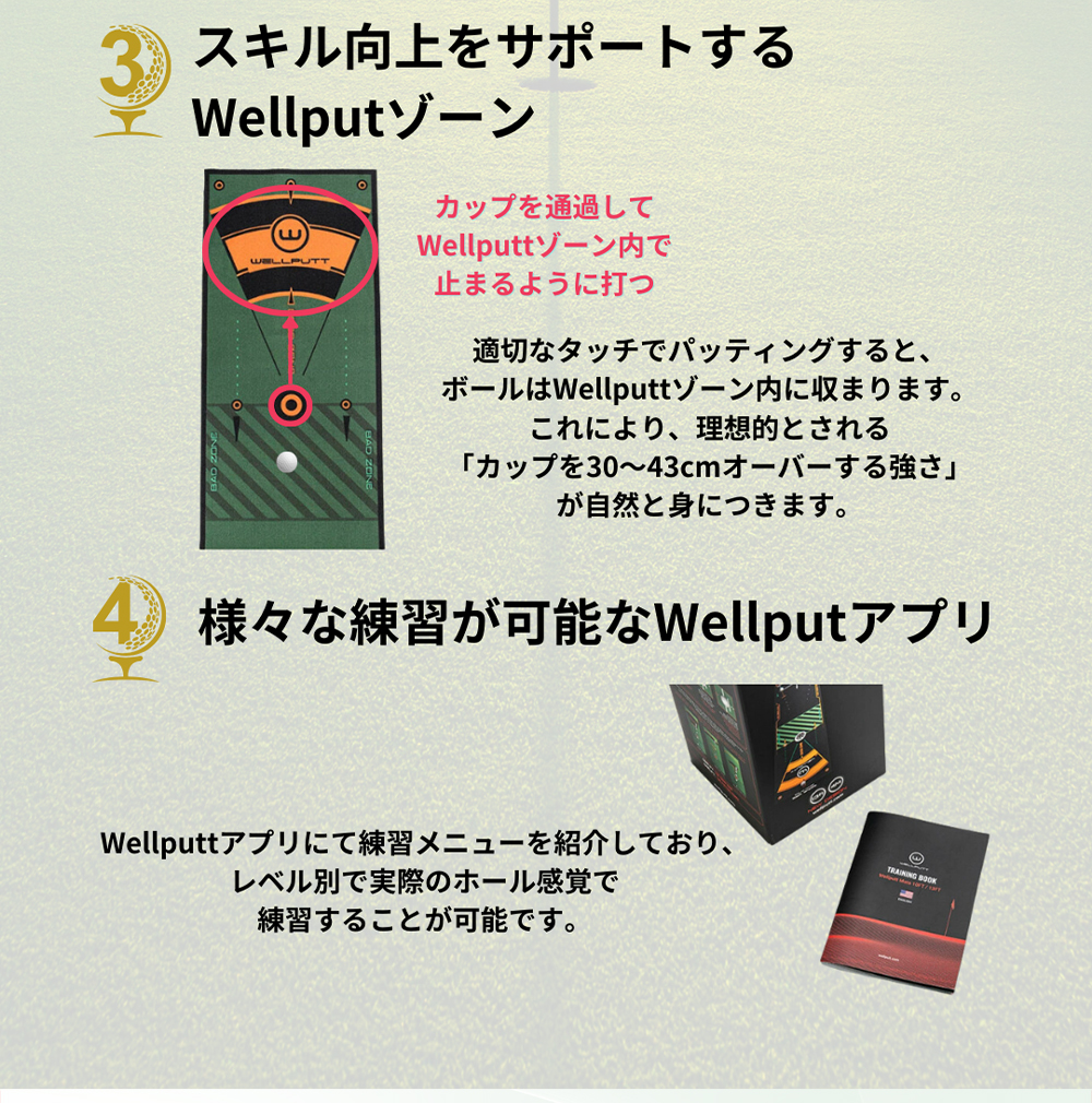 ウェルパット Wellputt パターマット 4m スタンダードマット