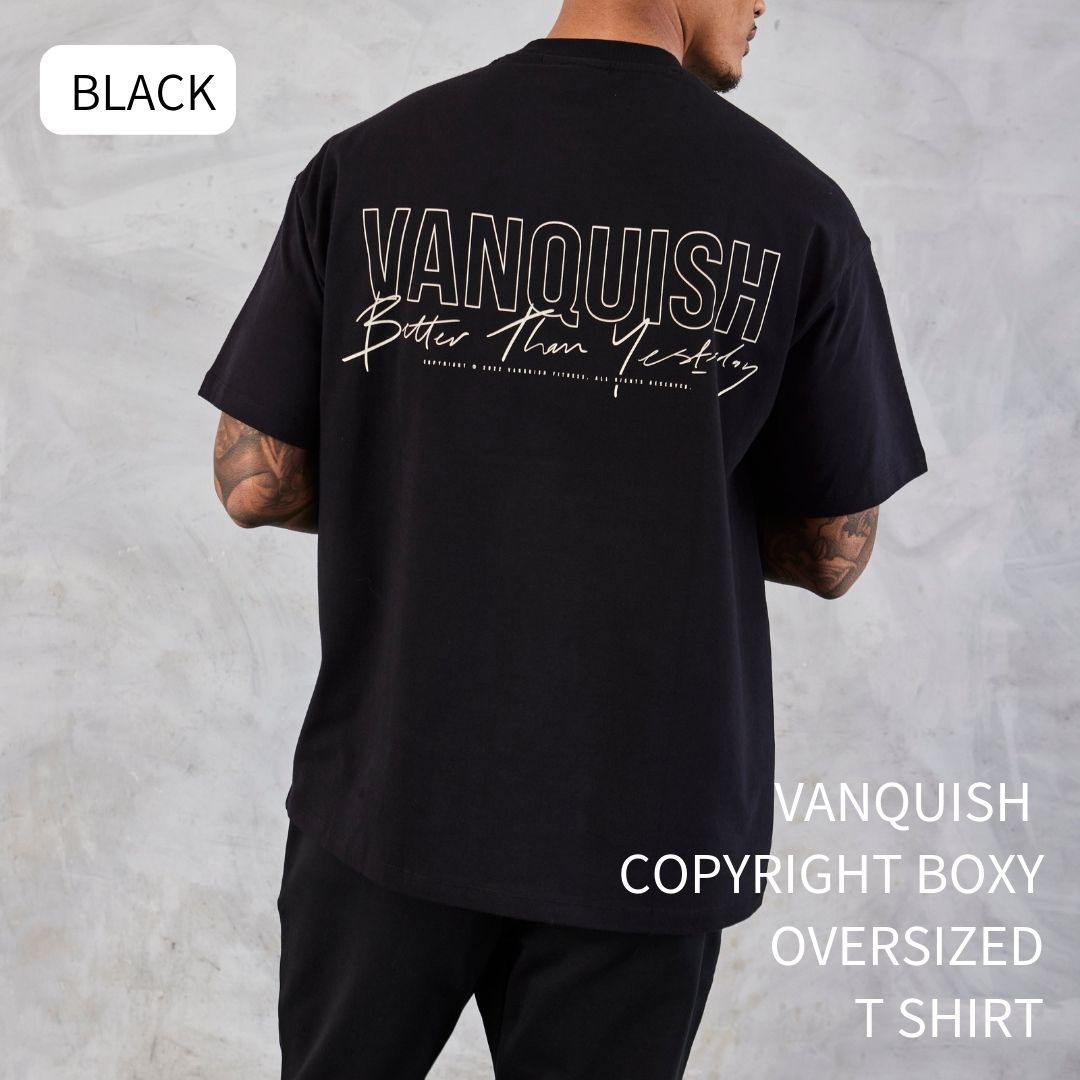 ヴァンキッシュ フィットネス VANQUISH COPYRIGHT BOXY OVERSIZED T 