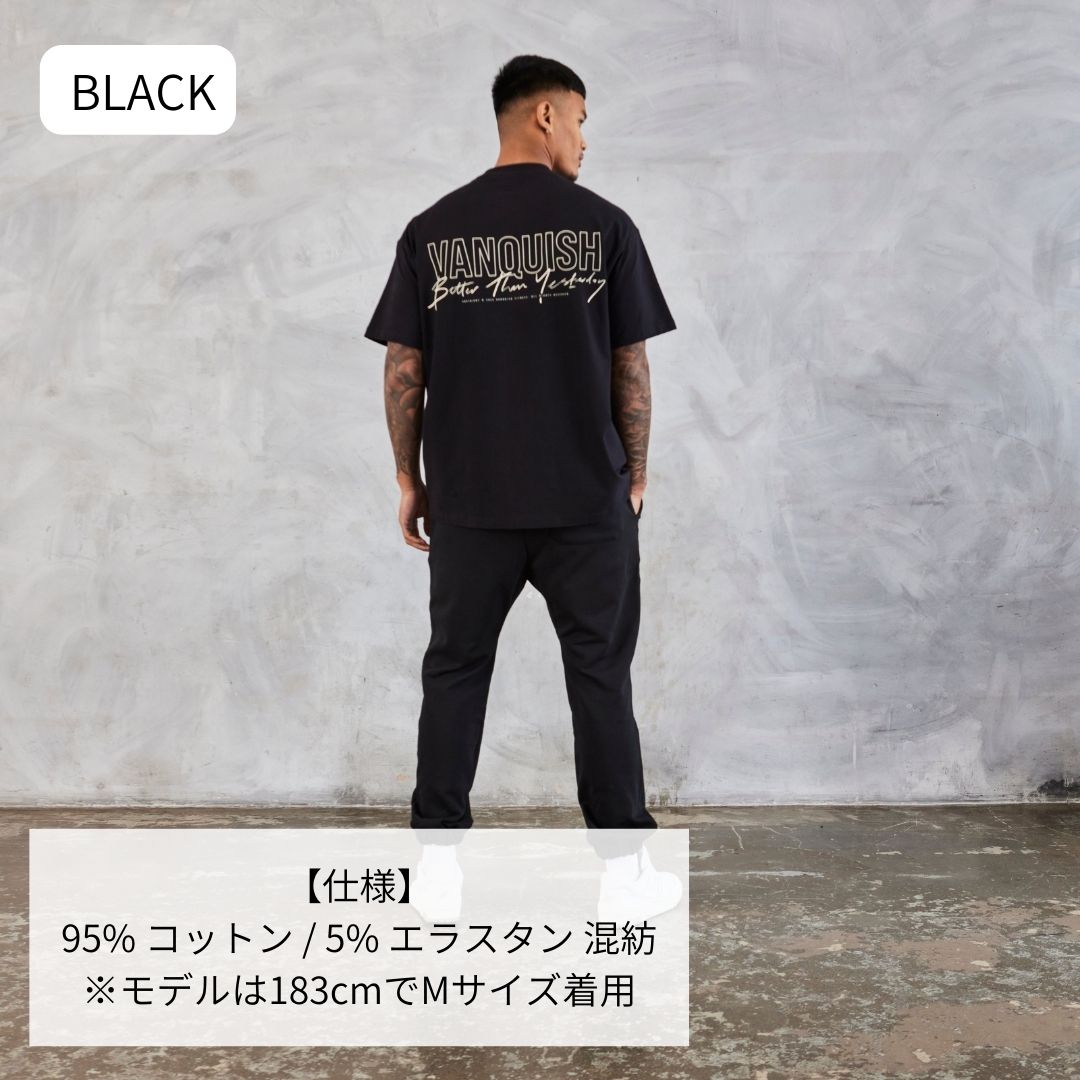 ヴァンキッシュ フィットネス VANQUISH COPYRIGHT BOXY OVERSIZED T SHIRT オーバーサイズ ロゴ 半袖 筋トレ  ジム トレーニング ウエア Tシャツ 正規品