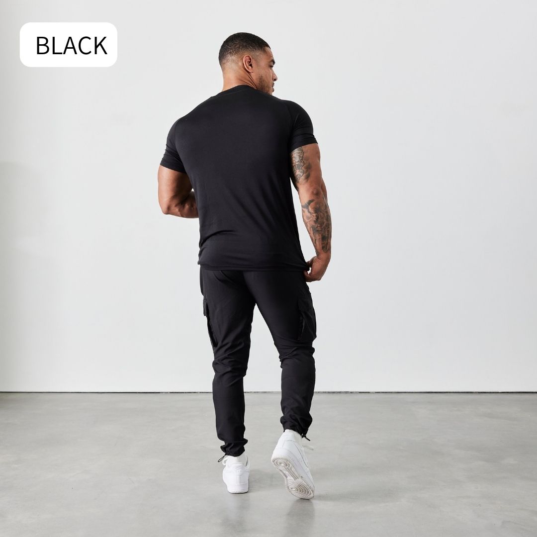 Vanquish utility cargo tapered hotsell black joggers