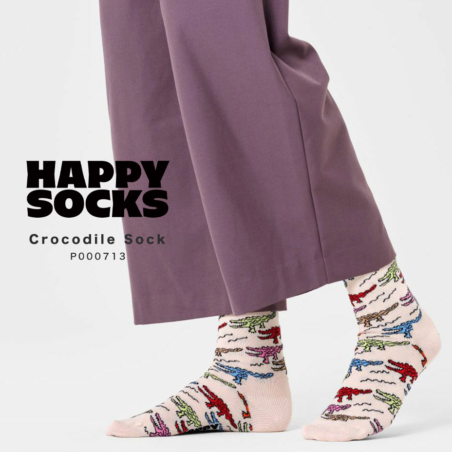 Happy Socks ハッピーソックス 靴下 レディース メンズ おしゃれ Crocodile S...
