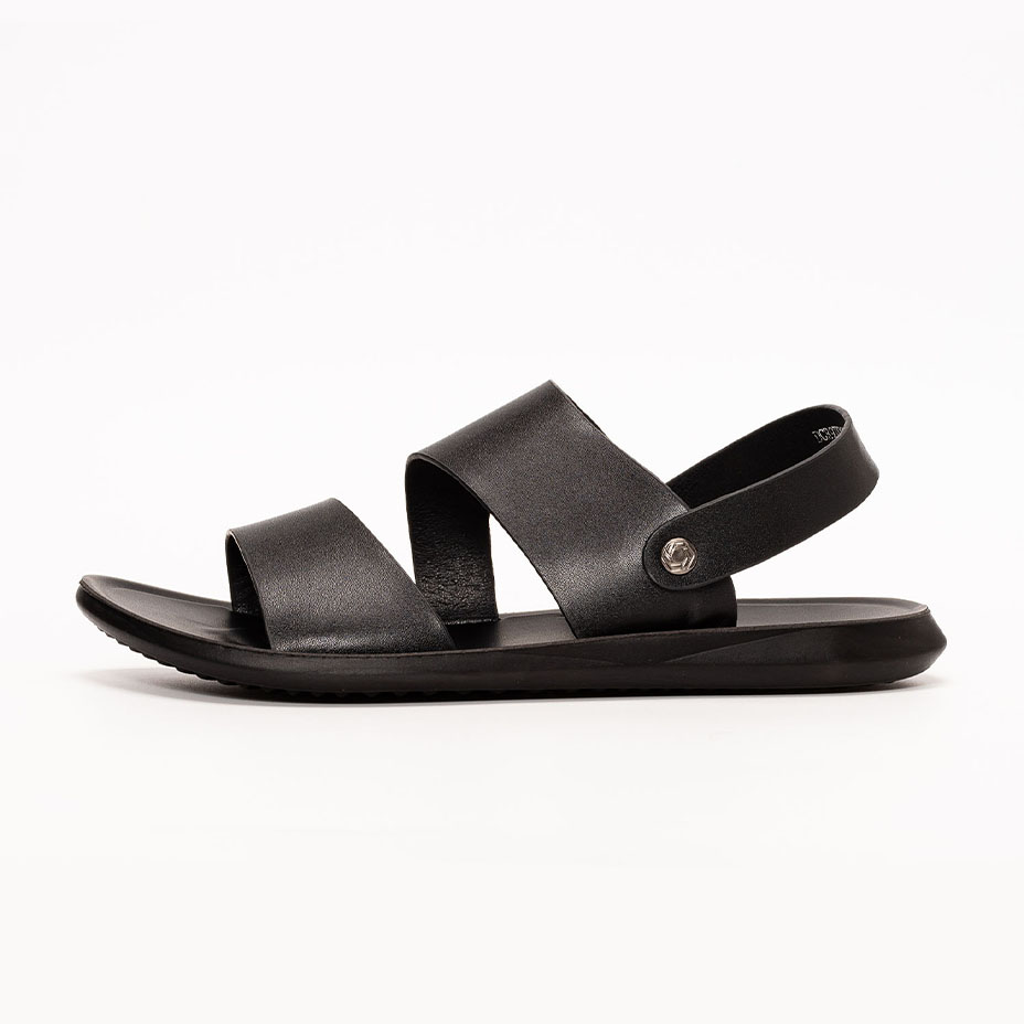 【ALOHAS】NOMAD 黒 ツイストストラップ レザーフラットサンダル ALOHAS】NOMAD 黒 ツイストストラップ レザーフラットサンダル
