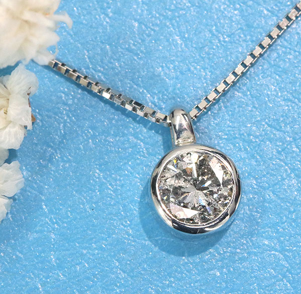 ダイヤモンド ネックレス 0.450カラット プラチナ PT900/PT850 一粒  