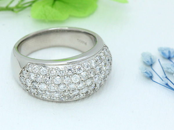 ダイヤモンド リング/指輪 2.0カラット プラチナ900 PT900 びっしり