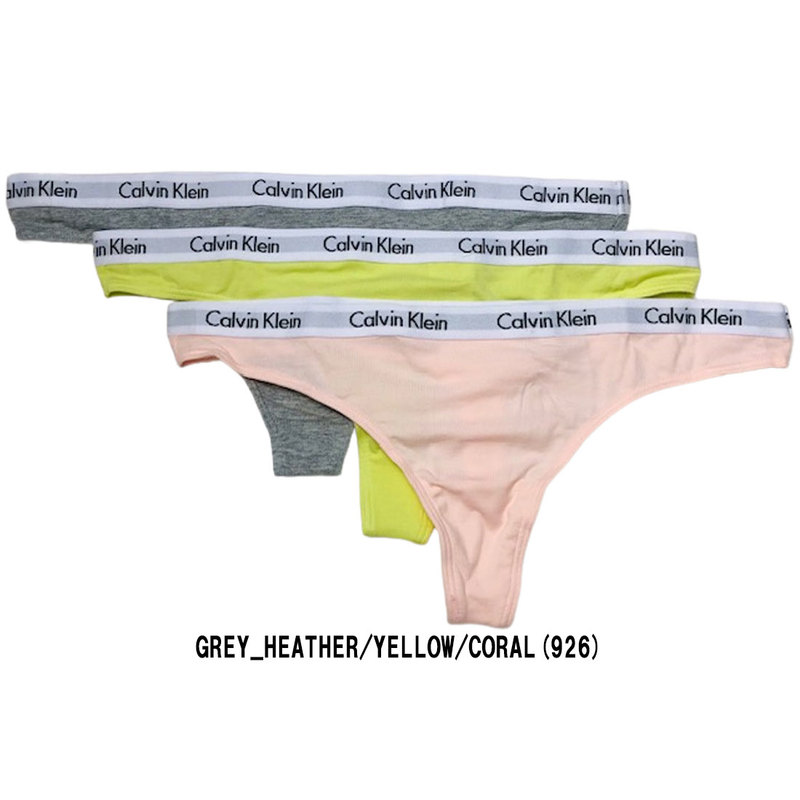 Calvin Klein(カルバンクライン)Tバック ビキニ 3枚セット レディース インナー 下着 QD3587 [並行輸入品] | Calvin Klein | 03