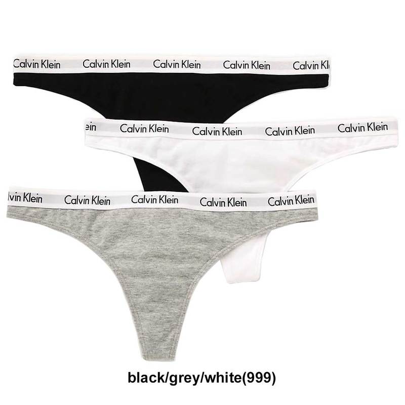 Calvin Klein(カルバンクライン)Tバック ビキニ 3枚セット レディース インナー 下着 QD3587 [並行輸入品]｜lucky-dou｜02