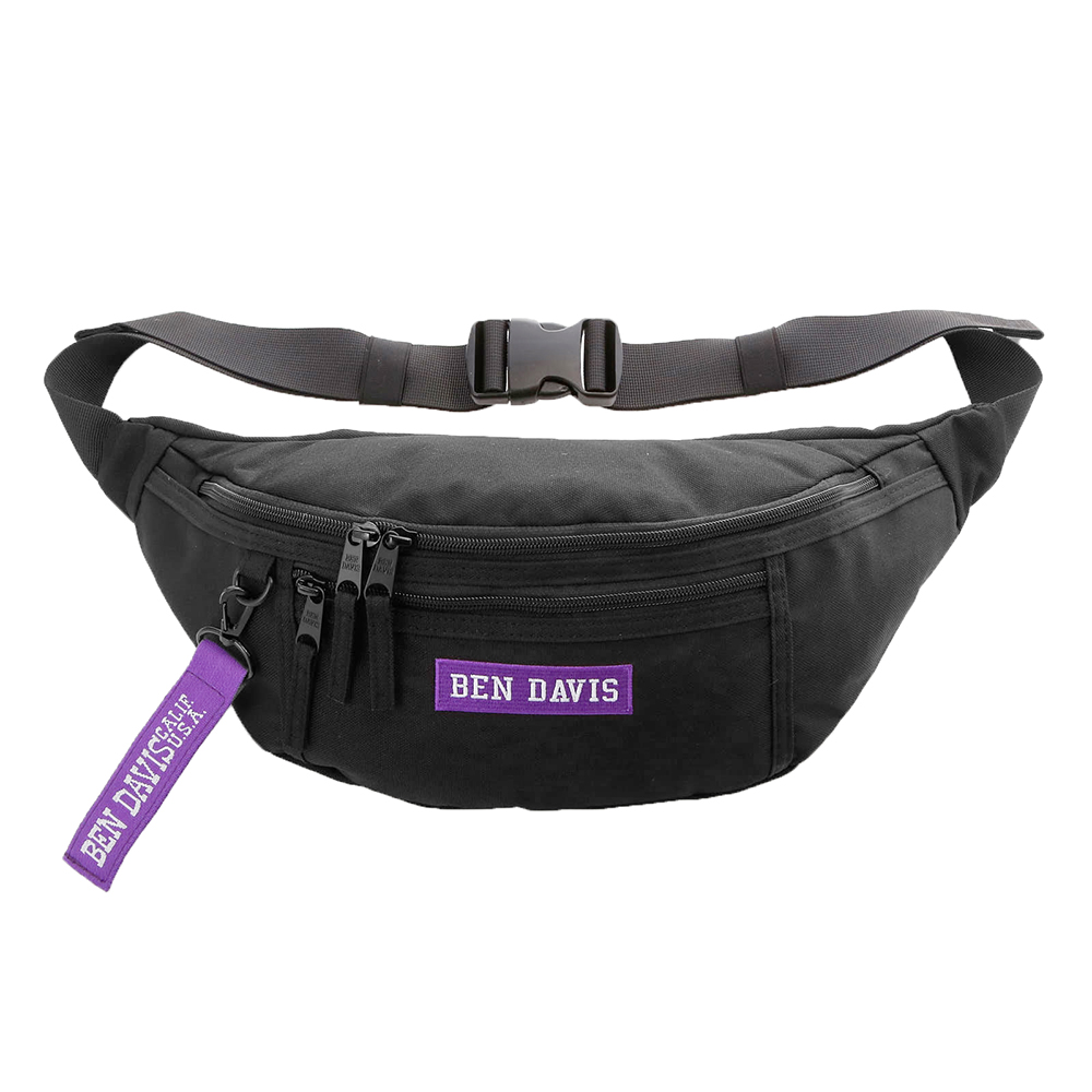 ☆ BLACK/PURPLE ウエストポーチ メンズ ブランド 通販 BEN DAVIS ベン