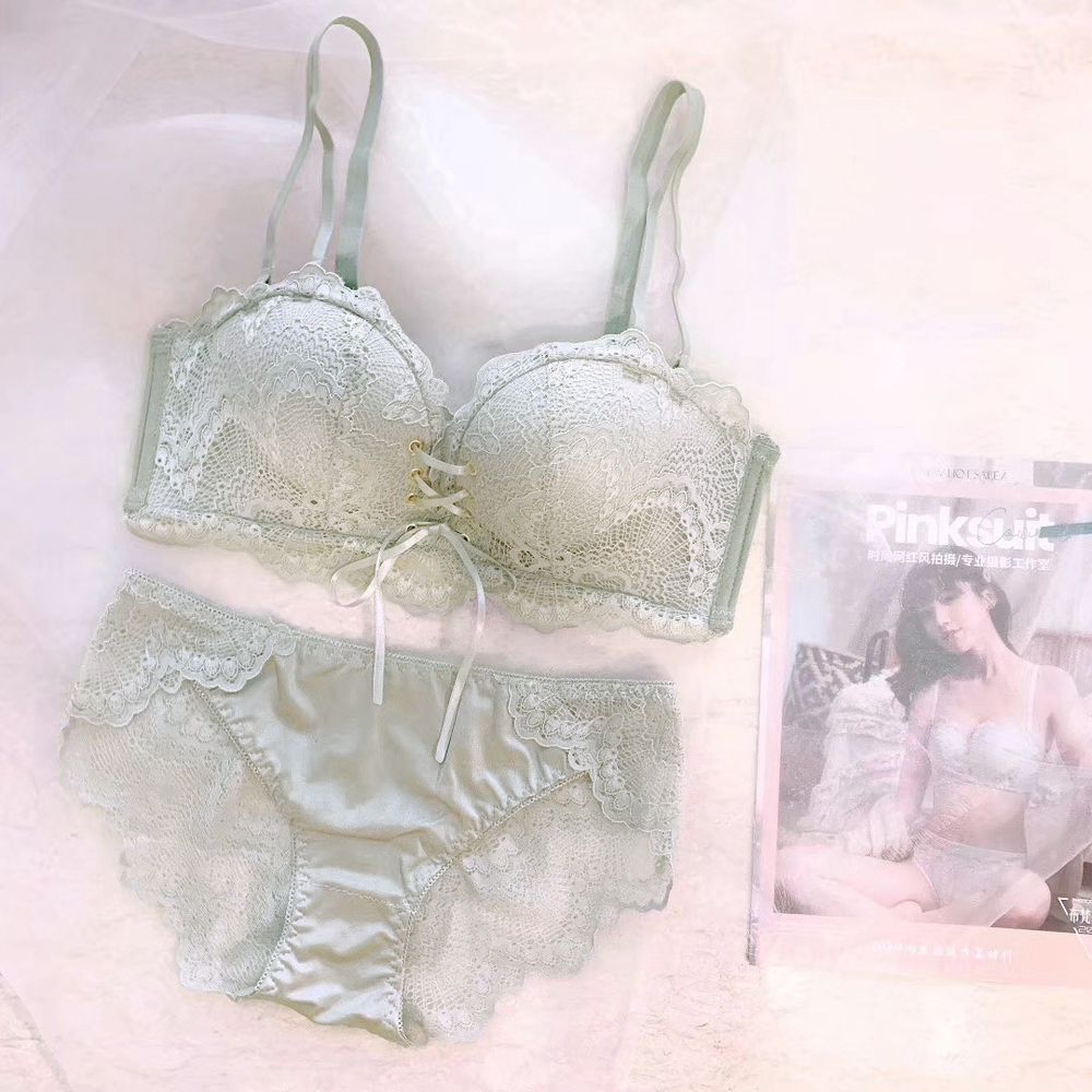 ☆ グレー Mサイズ（34/75） ブラジャー ショーツ セット 通販 ノン