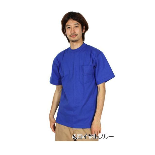 ☆ 6.ロイヤルブルー ☆ S Tシャツ メンズ ブランド 半袖 無地 シンプル CAMBER キャンバー ポケット付きTシャツ ヘビーウェイトTシャツ ☆ 6.ロイヤルブルー S Tシャツ メンズ ブランド 半袖 無地
