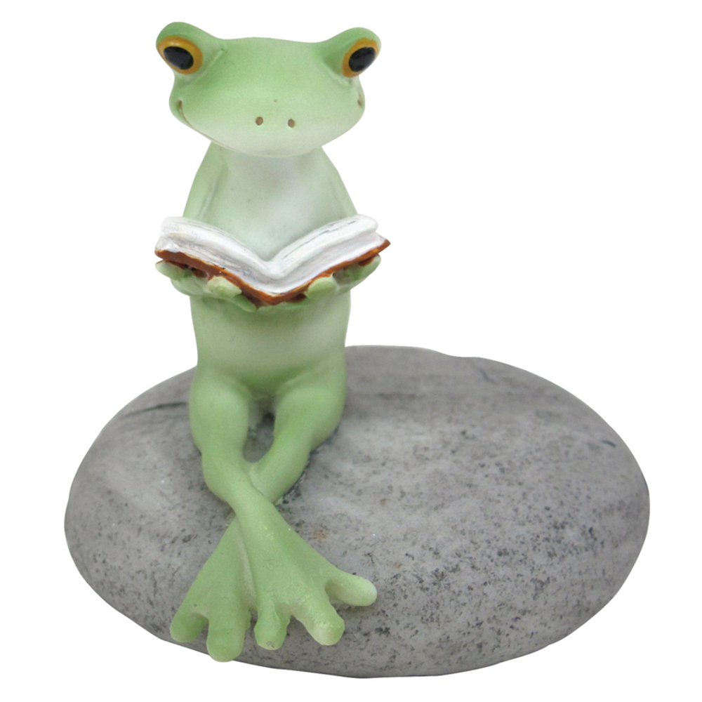 ☆ 79205.読書するカエル カエル 置物 Copeau コポー 通販 玄関