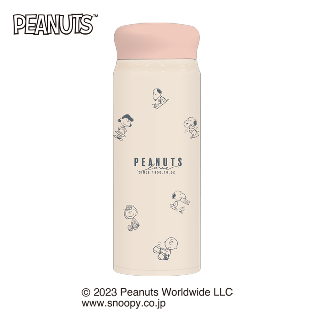 ☆ スヌーピー/チラシ ステンレスボトル 480ml キャラクター KAMIO