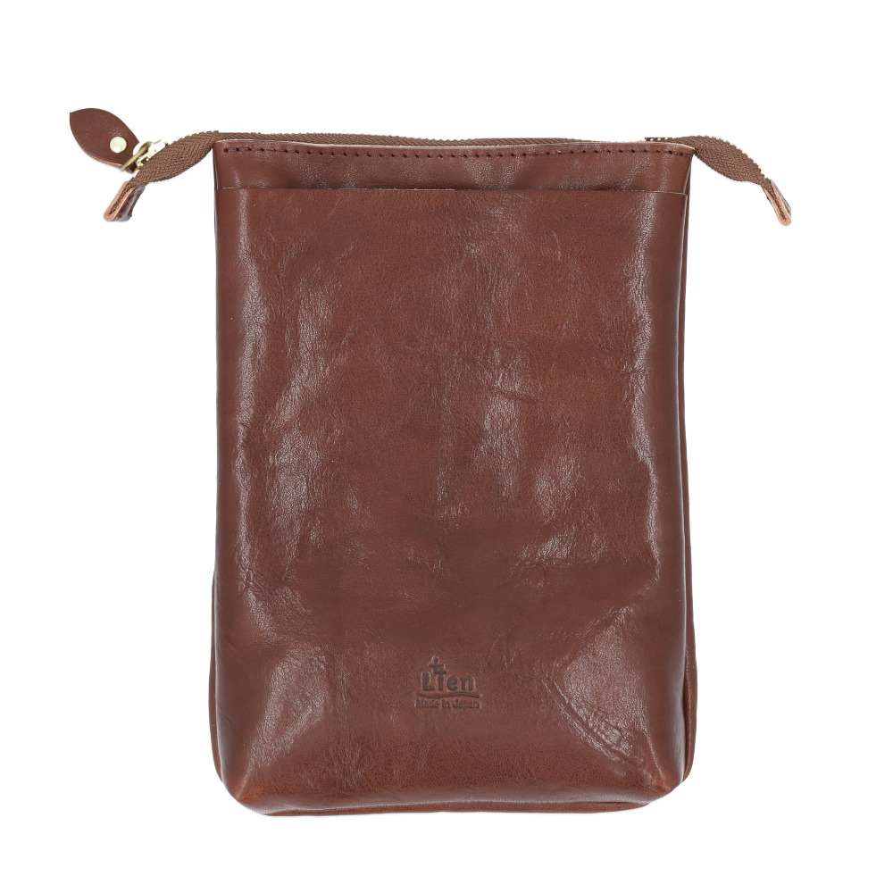☆ BROWN ☆ Lien リアン コルド ミニタテショルダー 革 ショルダーバッグ レディース ショルダーバック ミニショルダー 小さめ