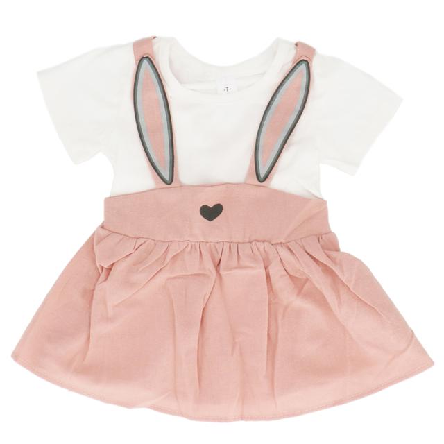 ピンクx半袖 10 70 80 80cm 90 おしゃれ かわいい キッズ ベビー ベビー服 ワンピース 半袖 女の子 子ども服 子供服 春夏 通販 長袖 パーティを彩るご馳走や 80cm