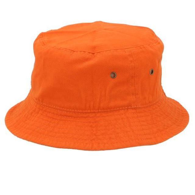 リバーシブル☆オレンジ CHANEL バケットハット 男女兼用 nh1500solid-ltoxl-orange.jpg