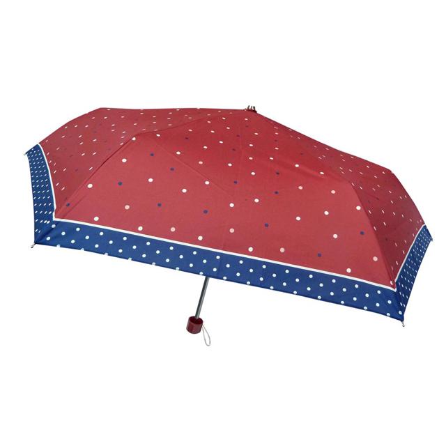 激安人気新品 レッド 17 ドット 折りたたみ傘 レディース ブランド 通販 おしゃれ 軽量 Uvカット 紫外線対策 花柄 フラワー 50cm 6本骨 コンパク Thaiger Mx