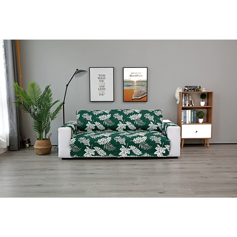 ☆ ダークグリーン ソファーカバー 二人掛け sfd02 肘あり 2人掛け