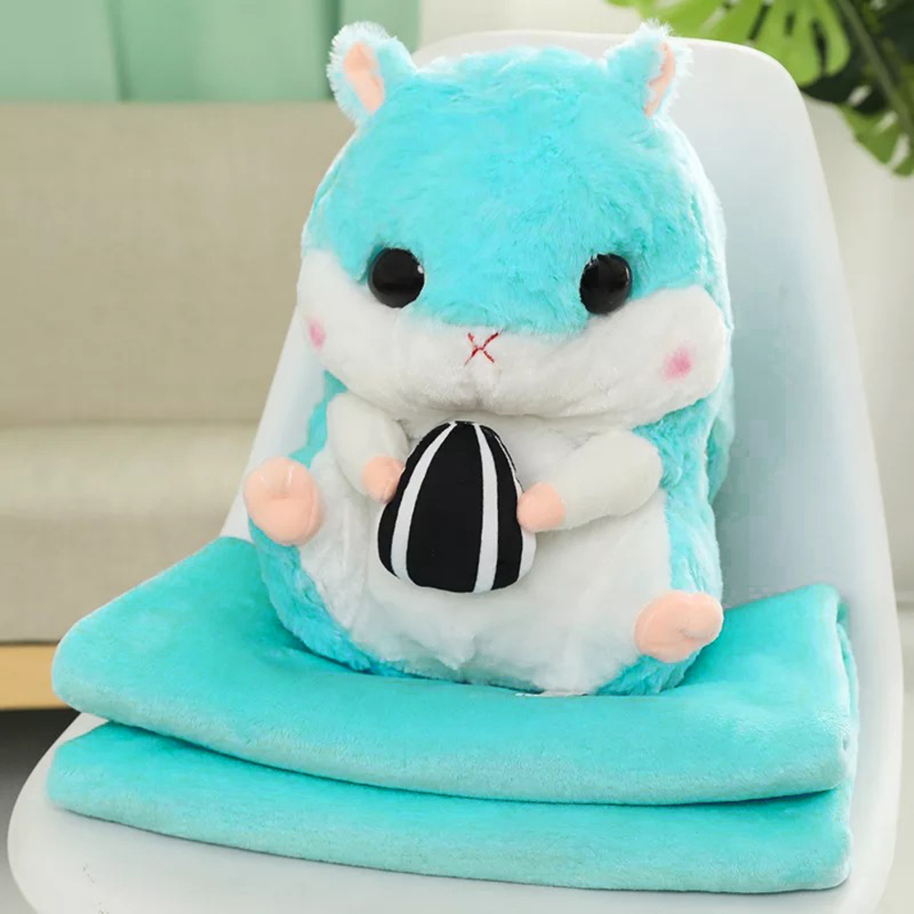 ☆ ブルー ひざ掛け かわいい ぬいぐるみ 通販 ブランケット