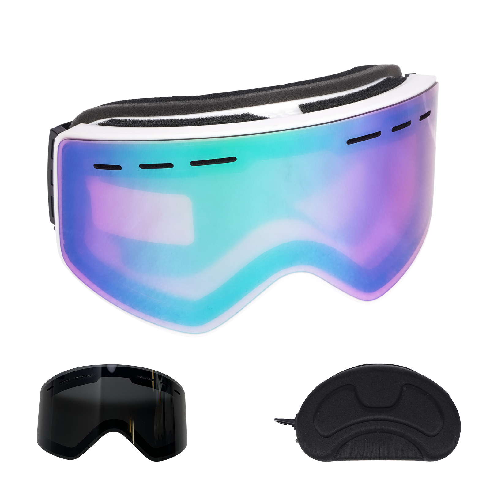 磁気スノーゴーグル スキーゴーグル スノーゴーグル マグネット UV