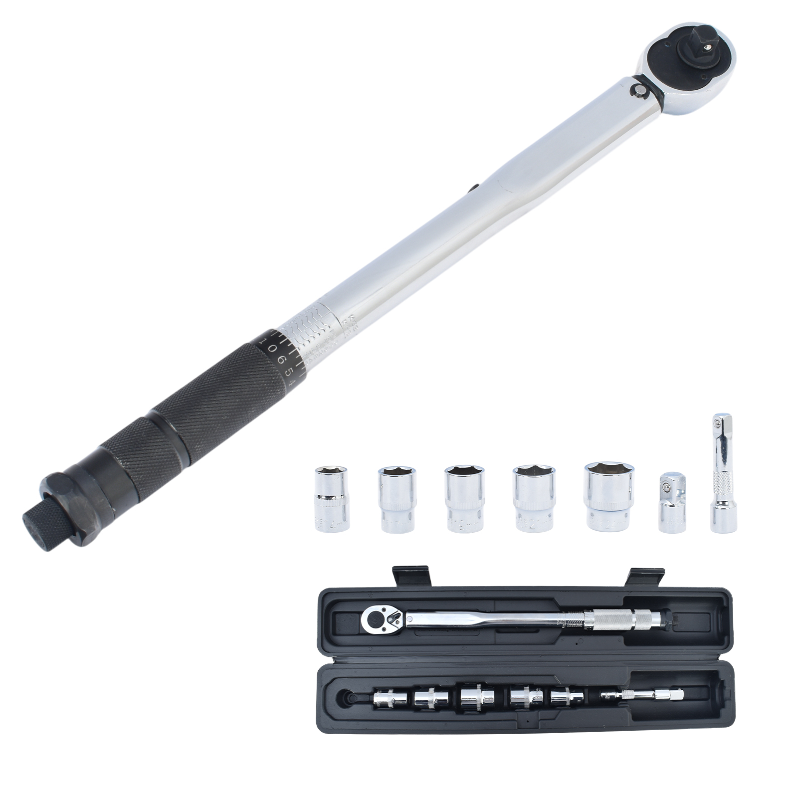 トルクレンチセット トルクレンチ プレセット型 3/8インチ 19-110N・m