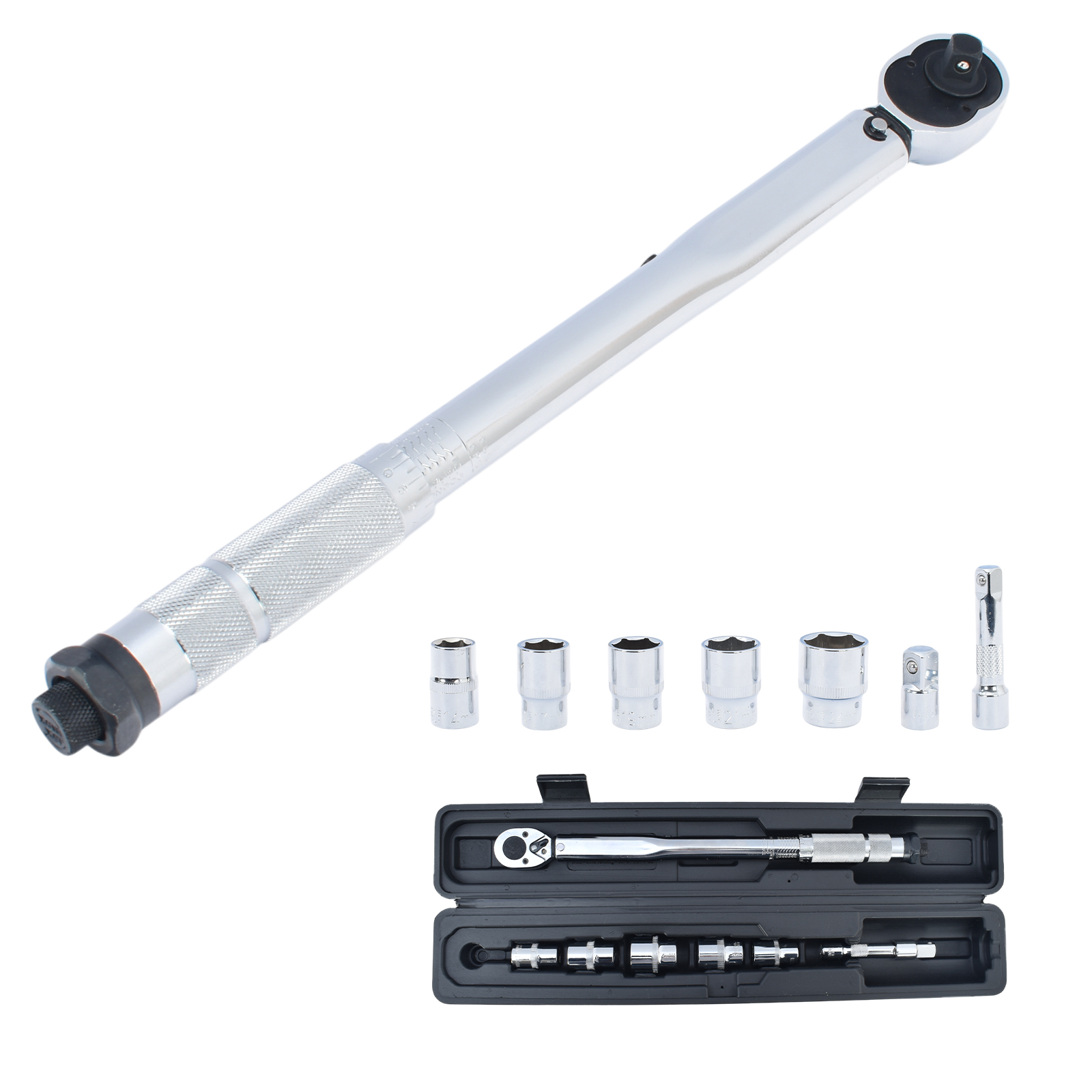 トルクレンチセット トルクレンチ プレセット型 3/8インチ 19-110N・m