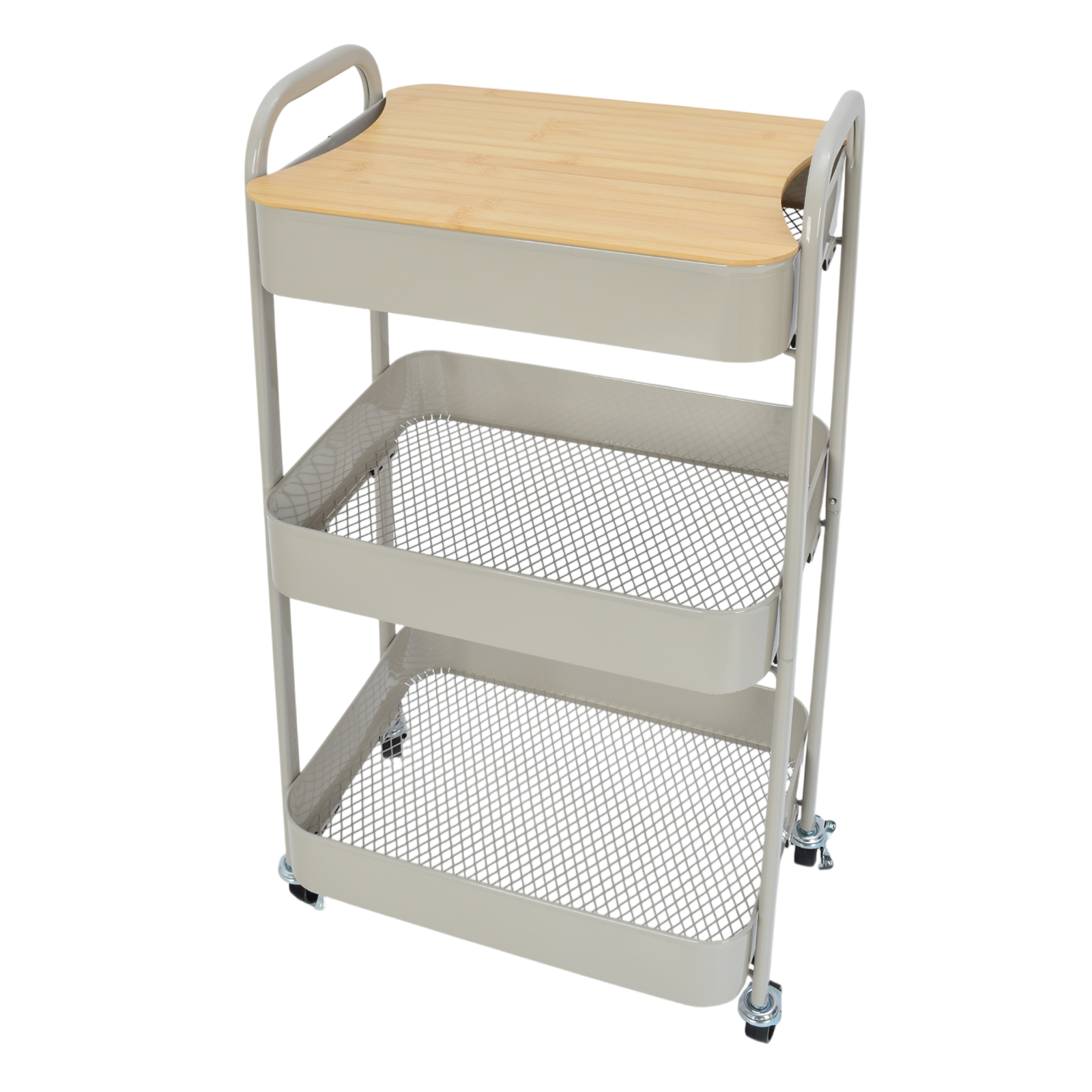 キャスターワゴン キッチンワゴン 収納ワゴン 3段ワゴン キャスター