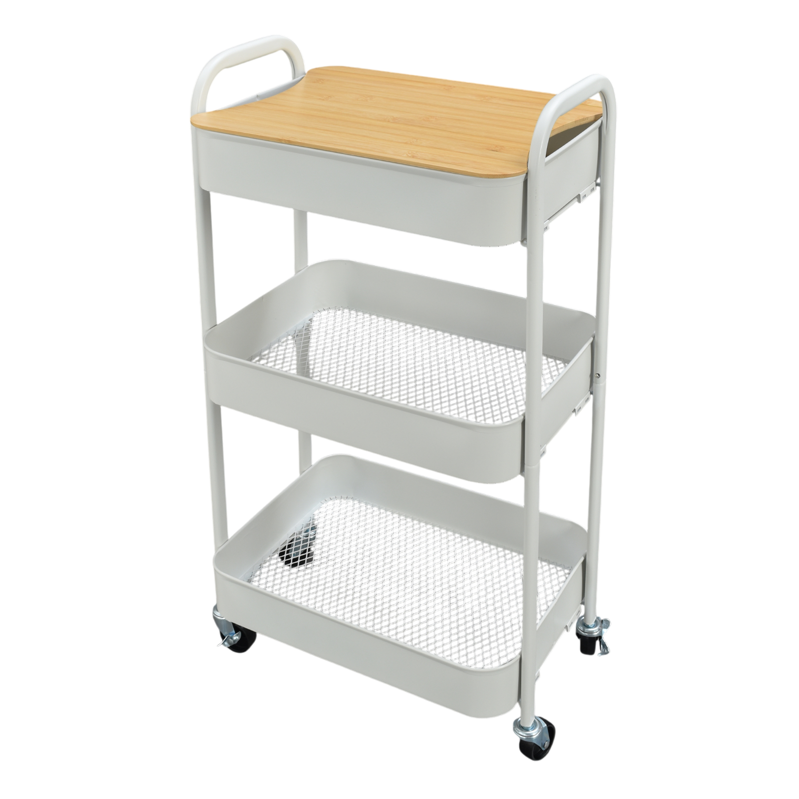 キャスターワゴン キッチンワゴン 収納ワゴン 3段ワゴン キャスター